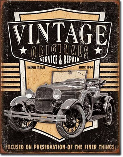 Schild auto oldtimer poster - schild,