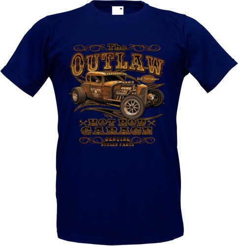 Shirt navyblauton hot - t, rod