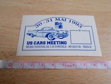 Aufkleber US CARS MEETING -