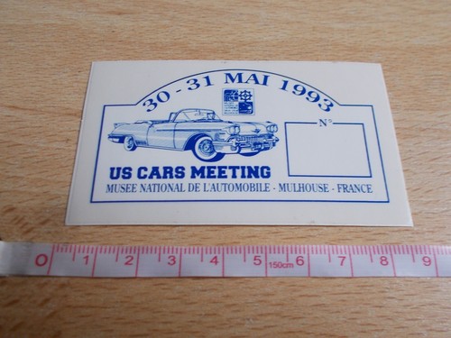 Aufkleber cars meeting - us,