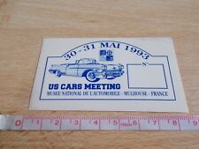 Aufkleber US Cars Meeting -