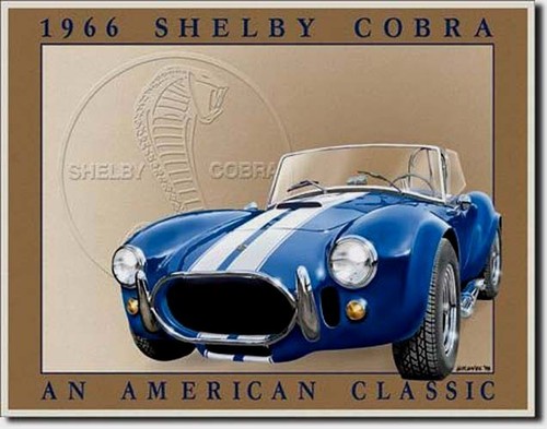 Schild shelby cobra poster - ,